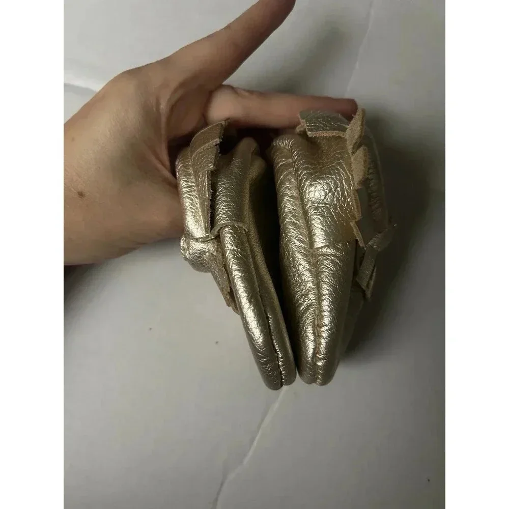 Freshly Picked Gold Moccasins Baby Shoes size 1